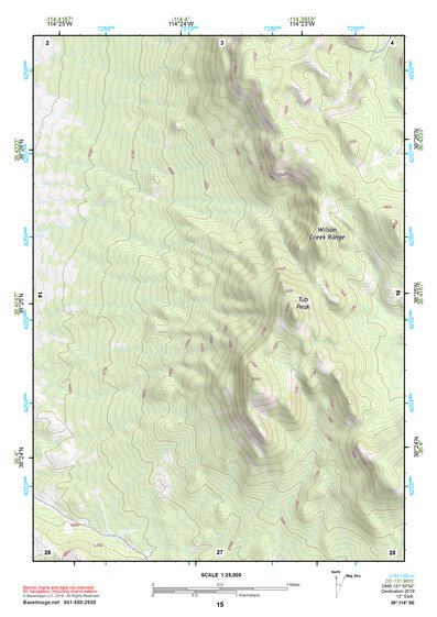 38114SE Page 15 Wilson Creek Range Topo Preview 1