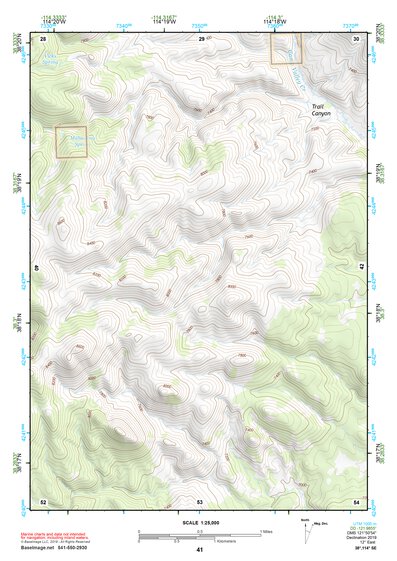 38114SE Page 41 Wilson Creek Range Topo Preview 1