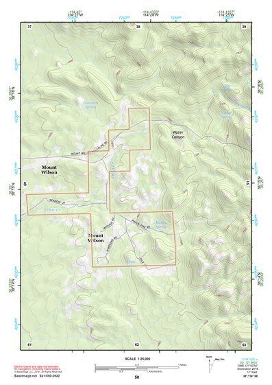 38114SE Page 50 Wilson Creek Range Topo Preview 1