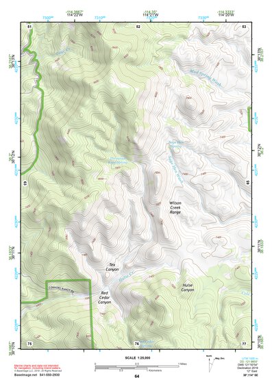 38114SE Page 64 Wilson Creek Range Topo Preview 1