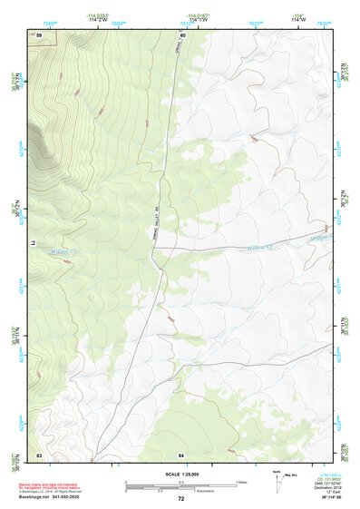 38114SE Page 72 Wilson Creek Range Topo Preview 1