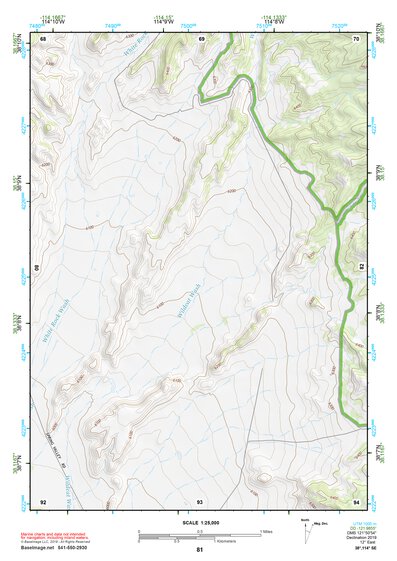 38114SE Page 81 Wilson Creek Range Topo Preview 1