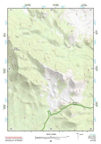 38114SE Page 90 Wilson Creek Range Topo Preview 1