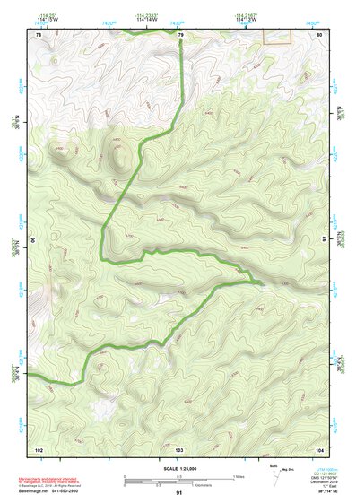 38114SE Page 91 Wilson Creek Range Topo Preview 1