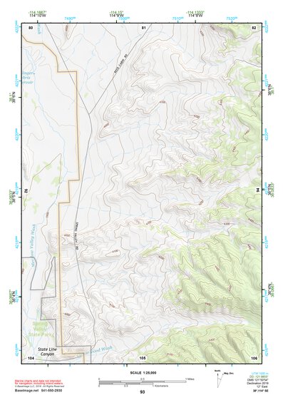 38114SE Page 93 Wilson Creek Range Topo Preview 1