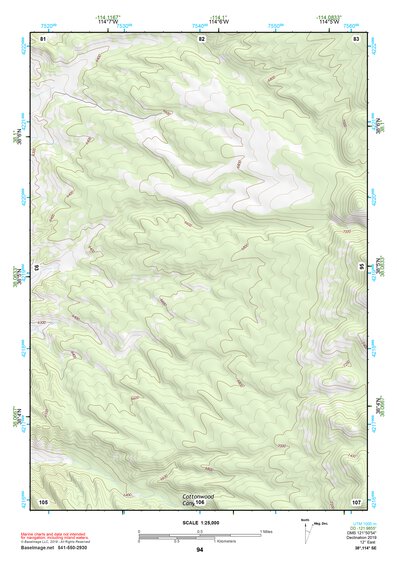 38114SE Page 94 Wilson Creek Range Topo Preview 1