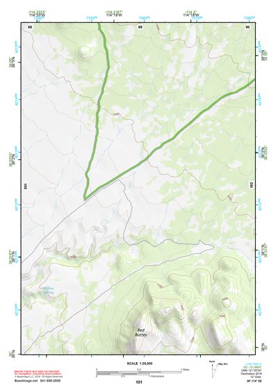 38114SE Page 101 Wilson Creek Range Topo Preview 1