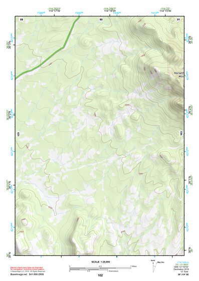 38114SE Page 102 Wilson Creek Range Topo Preview 1