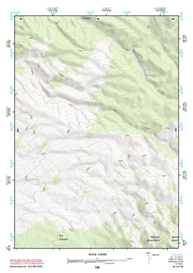 38114SE Page 106 Wilson Creek Range Topo Preview 1