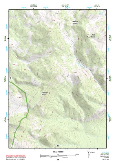 38116NW Page 24 Mount Jefferson Topo Preview 1