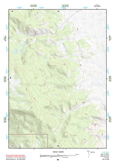 38116NW Page 96 Mount Jefferson Topo Preview 1