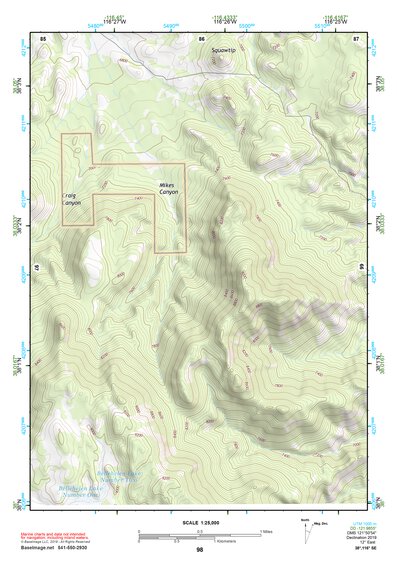 38116SE Page 98 Warm Springs Topo Preview 1
