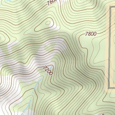 38118SE Page 40 Excelsior Mountains Topo Preview 3