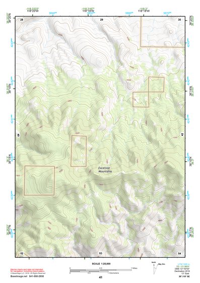38118SE Page 41 Excelsior Mountains Topo Preview 1