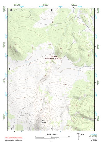 38118SW Page 41 Excelsior Mountains Topo Preview 1