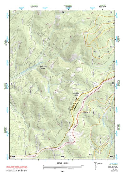38120NE Page 90 Placerville Topo Preview 1