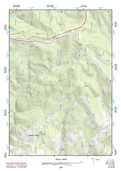 38120NE Page 101 Placerville Topo Preview 1