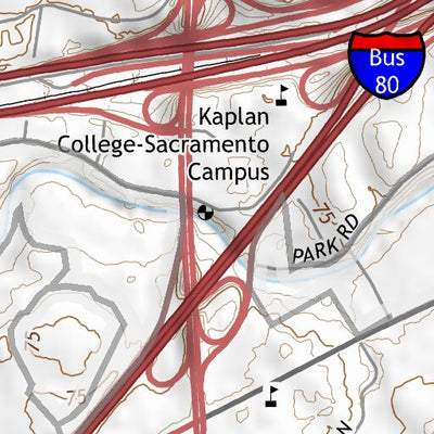 38121NE Page 75 Sacramento Topo Preview 3