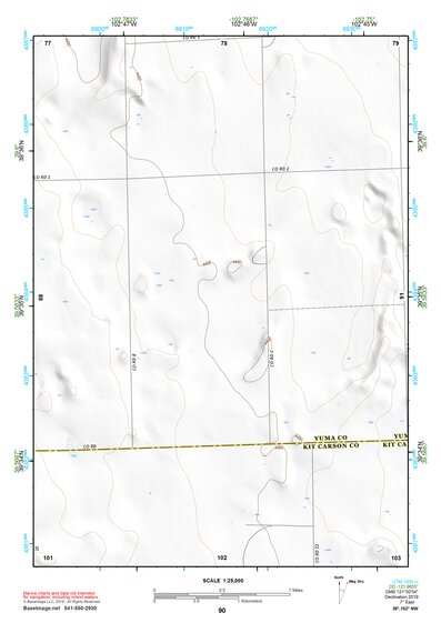 39102NW Page 90 Bonny Reservoir Topo Preview 1