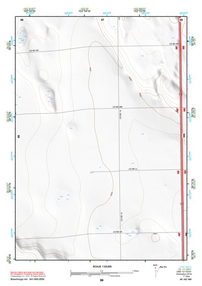 39102NW Page 99 Bonny Reservoir Topo Preview 1