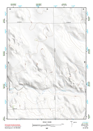 39102NW Page 107 Bonny Reservoir Topo Preview 1
