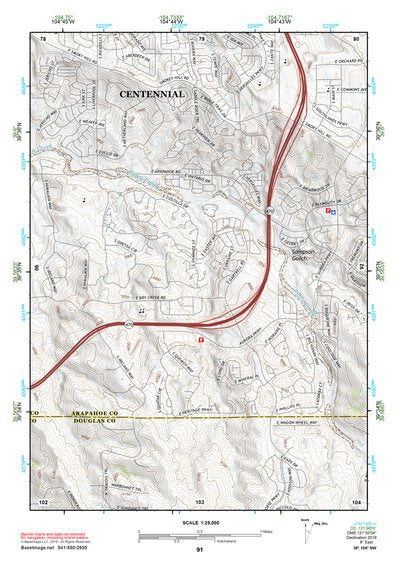 39104NW Page 91 Denver East Topo Preview 1