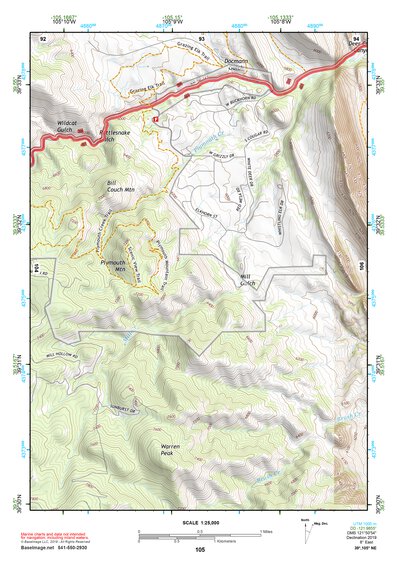 39105NE Page 105 Denver West Topo Preview 1