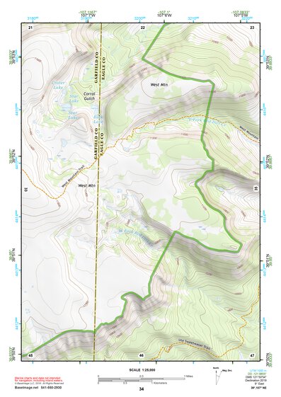 39107NE Page 34 Glenwood Springs Topo Preview 1