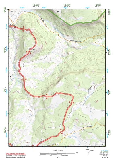 39107NE Page 42 Glenwood Springs Topo Preview 1