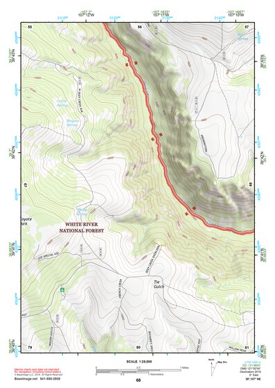 39107NE Page 68 Glenwood Springs Topo Preview 1