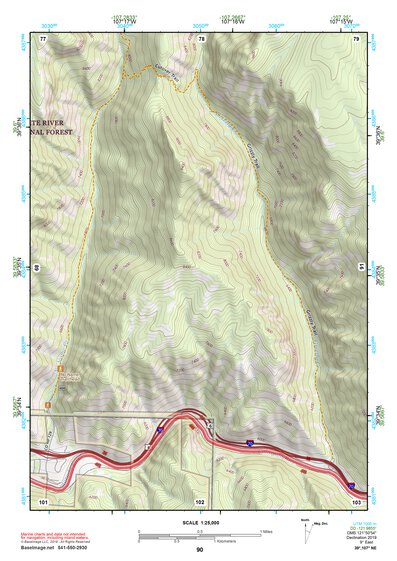 39107NE Page 90 Glenwood Springs Topo Preview 1