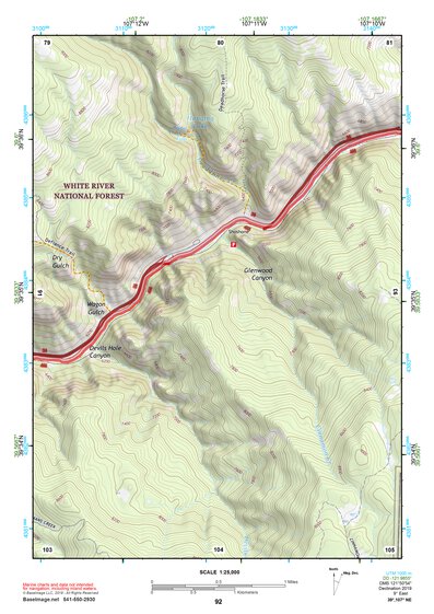 39107NE Page 92 Glenwood Springs Topo Preview 1