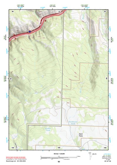 39107NE Page 93 Glenwood Springs Topo Preview 1