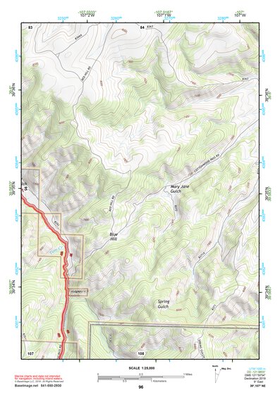 39107NE Page 96 Glenwood Springs Topo Preview 1