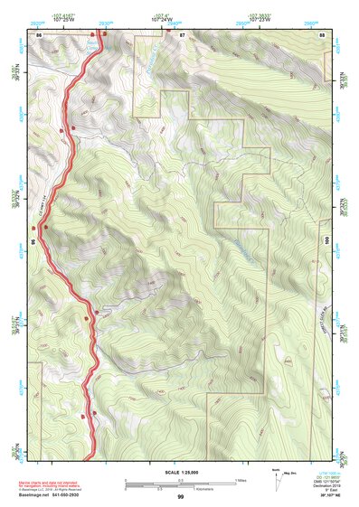 39107NE Page 99 Glenwood Springs Topo Preview 1