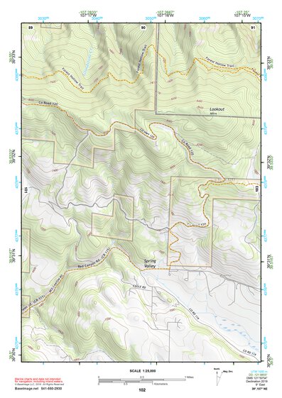 39107NE Page 102 Glenwood Springs Topo Preview 1