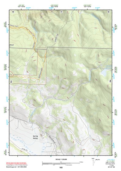 39107NE Page 103 Glenwood Springs Topo Preview 1