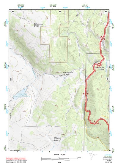 39107NE Page 107 Glenwood Springs Topo Preview 1