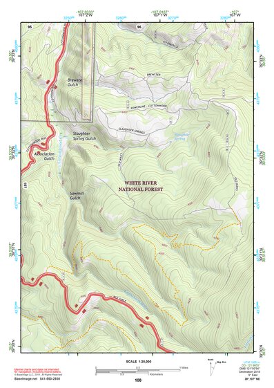 39107NE Page 108 Glenwood Springs Topo Preview 1