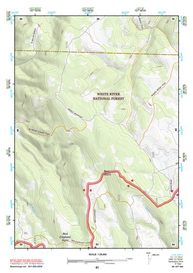 39107NW Page 41 Glenwood Springs Topo Preview 1