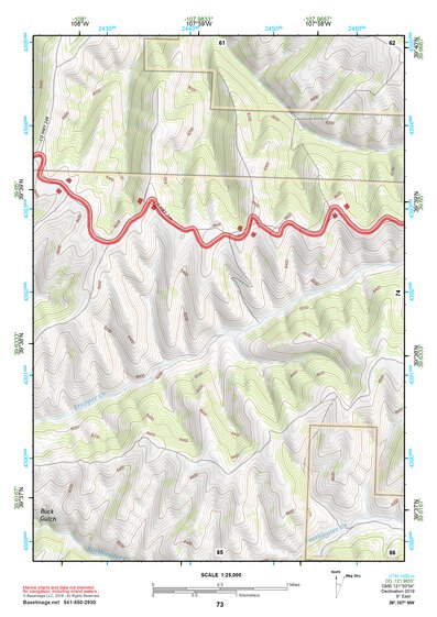 39107NW Page 73 Glenwood Springs Topo Preview 1