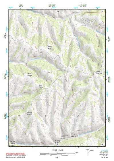 39107NW Page 85 Glenwood Springs Topo Preview 1