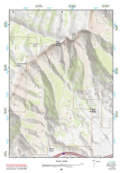 39107NW Page 98 Glenwood Springs Topo Preview 1