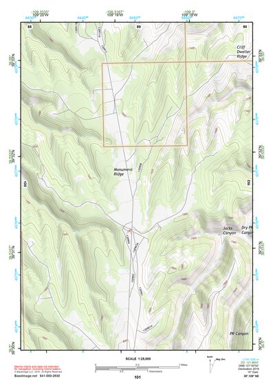 39109NE Page 101 Seep Ridge Topo Preview 1
