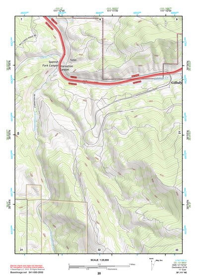 39111NE Page 20 Nephi Topo Preview 1
