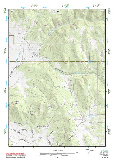39111NE Page 38 Nephi Topo Preview 1