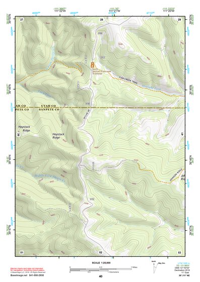 39111NE Page 40 Nephi Topo Preview 1