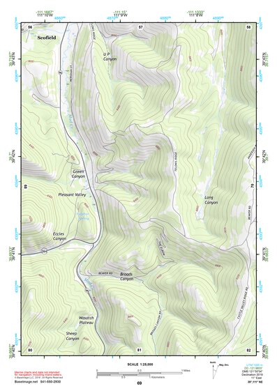 39111NE Page 69 Nephi Topo Preview 1