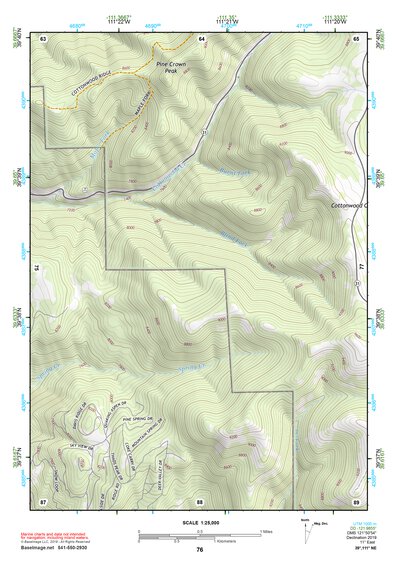 39111NE Page 76 Nephi Topo Preview 1