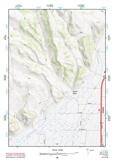 39111NE Page 85 Nephi Topo Preview 1